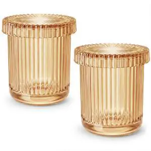 Bathroom Organizers and Storage,2 Pack Glass Qtip Holder Dispenser,Bathroom Essentials Accessories Decor,Vanity Makeup Storage Organizer for Cotton Swabs,Cotton Balls,Pads,Floss Picks (Amber) Bathroom Organizers and Storage,2 Pack Glass Qtip Holder Dispenser,Bathroom Essentials Accessories Decor,Vanity Makeup Storage Organizer for Cotton Swabs,Cotton Balls,Pads,Floss Picks (Amber)