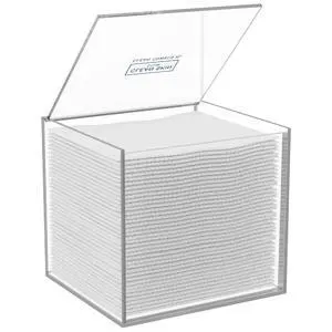 Clear Acrylic Box for Clean Towels XL (NOT Included), Container For 50 Disposable Clean Towels XL, Face Towelettes Bathroom Counter Storage, Bin for Cleansing Facial Dry Wipes Clear Acrylic Box for Clean Towels XL (NOT Included), Container For 50 Disposable Clean Towels XL, Face Towelettes Bathroom Counter Storage, Bin for Cleansing Facial Dry Wipes
