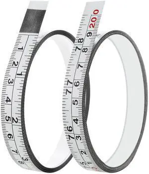 2 Packs 1/2-Inch Self-Adhesive Measuring Tape, 78 Inch or 200cm Peel and Stick Tape Measure, Imperial and Metric Scales, Left-Right Reading Ruler Tape for Workbench, Table Saw, Drafting Table, White 2 Packs 1/2-Inch Self-Adhesive Measuring Tape, 78 Inch or 200cm Peel and Stick Tape Measure, Imperial and Metric Scales, Left-Right Reading Ruler Tape for Workbench, Table Saw, Drafting Table, White