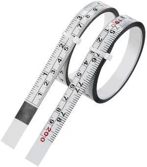 2-Pack Steel Self-Adhesive Measuring Tape, Imperial & Metric Stick-on Ruler, Left to Right and Right to Left Reading Tape Measure for Woodworking, Workbench, Table Saw, Drafting Table, 200cm/78Inch 2-Pack Steel Self-Adhesive Measuring Tape, Imperial & Metric Stick-on Ruler, Left to Right and Right to Left Reading Tape Measure for Woodworking, Workbench, Table Saw, Drafting Table, 200cm/78Inch