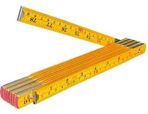 6.5ft/2m Folding Ruler - Inch & Metric Wooden Yardstick 6.5ft/2m Folding Ruler - Inch & Metric Wooden Yardstick