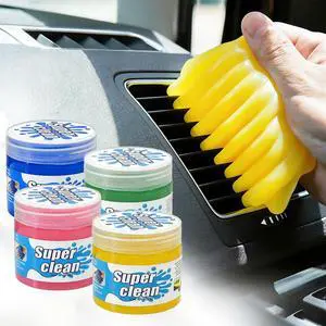 4-Pack Car Cleaning Gel, 5.6 oz Each, Universal Auto Cleaning Putty Slime, Dust Remover for Car Vents, Dashboard, Keyboard & Interior Accessories 4-Pack Car Cleaning Gel, 5.6 oz Each, Universal Auto Cleaning Putty Slime, Dust Remover for Car Vents, Dashboard, Keyboard & Interior Accessories