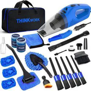 Car Cleaning Kit Car Detailing Kit,Car Cleaning Kit Interior Cleaner with High Power Blue Handheld Vacuum Cleaner,Brush Sets,Windshield Cleaner and Storage Bag,Car Accessories,Car Gift Set Car Cleaning Kit Car Detailing Kit,Car Cleaning Kit Interior Cleaner with High Power Blue Handheld Vacuum Cleaner,Brush Sets,Windshield Cleaner and Storage Bag,Car Accessories,Car Gift Set