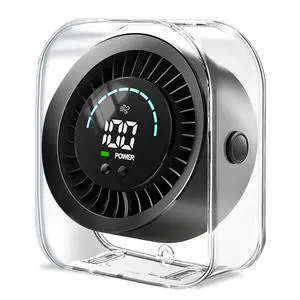 Desk Fan Small Quiet, Rechargeable USB Table Fan with Turbo Airflow, 100 Speeds LED Display, 360° Rotation, Portable Battery Powered Desktop Fan for Bedroom Home Office Travel, Black Desk Fan Small Quiet, Rechargeable USB Table Fan with Turbo Airflow, 100 Speeds LED Display, 360° Rotation, Portable Battery Powered Desktop Fan for Bedroom Home Office Travel, Black