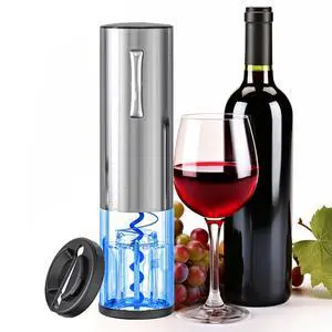 Electric Wine Opener, Rechargeable Automatic Wine Bottle Opener with Foil Cutter, Wine Stopper, LED Light, Type-C Charging Wine Corkscrew for Home Party Wedding, Stainless Steel Electric Wine Opener, Rechargeable Automatic Wine Bottle Opener with Foil Cutter, Wine Stopper, LED Light, Type-C Charging Wine Corkscrew for Home Party Wedding, Stainless Steel