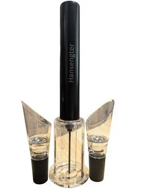 Air Pressure Pump Bottle Opener With Wine Pour Spout,Funny And Effortlessly Wine Opener+Efficient And Lightweight Wine Aerator Pourers,Great For Wine Lovers, Black (3) Air Pressure Pump Bottle Opener With Wine Pour Spout,Funny And Effortlessly Wine Opener+Efficient And Lightweight Wine Aerator Pourers,Great For Wine Lovers, Black (3)
