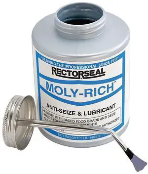 Moly-Rich 71431 Premium Anti-Seize Lubricant, Easy Application, Plumbing, 1 lb Moly-Rich 71431 Premium Anti-Seize Lubricant, Easy Application, Plumbing, 1 lb