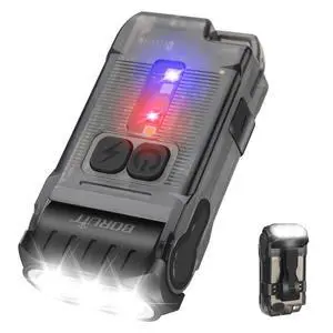 V15 LED Small Powerful EDC Flashlight with Warm White Red Light,Bright 1200LM USB C Rechargeable 10 Modes Mini Pocket Keychain Flash Light with Clip,IP67 Waterproof,80°Head Swivels,Tail Magnet V15 LED Small Powerful EDC Flashlight with Warm White Red Light,Bright 1200LM USB C Rechargeable 10 Modes Mini Pocket Keychain Flash Light with Clip,IP67 Waterproof,80°Head Swivels,Tail Magnet
