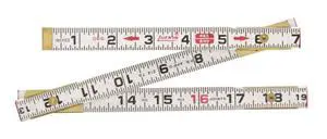 Crescent Lufkin Wood Rule, Fold, Red End, 5/8"X6', Sens, Black - 066SN Crescent Lufkin Wood Rule, Fold, Red End, 5/8"X6', Sens, Black - 066SN