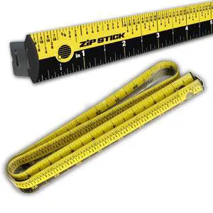 Zip Stick 36" ProSpan - Easy Read Ruler - Foldable, Magnetic Measuring Tool - Yellow Zip Stick 36" ProSpan - Easy Read Ruler - Foldable, Magnetic Measuring Tool - Yellow