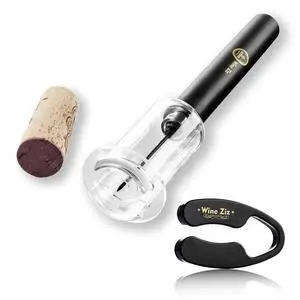 Amazingly Simple Wine Opener with Foil Cutter Gift Set for Wine Lovers | Wine Pump Air Pressure Wine Bottle Opener Easy Cork Remover Corkscrew | Wine Bottle Openers (Black, 1) Amazingly Simple Wine Opener with Foil Cutter Gift Set for Wine Lovers | Wine Pump Air Pressure Wine Bottle Opener Easy Cork Remover Corkscrew | Wine Bottle Openers (Black, 1)
