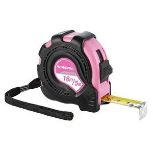 16FT Pink Tape Measure, Inch/Metric Easy Read Measuring Tape, Retractable Lightweight Measurement Tape Accuracy 1/32, 1mm for Engineer,with Thumb Lock, Belt Clip, Rubber Protective Casing 16FT Pink Tape Measure, Inch/Metric Easy Read Measuring Tape, Retractable Lightweight Measurement Tape Accuracy 1/32, 1mm for Engineer,with Thumb Lock, Belt Clip, Rubber Protective Casing