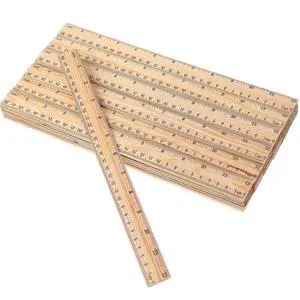 100 Pcs Wooden Ruler Bulk Wood Measuring Ruler Office 2 Scale for School Education Families Kids Students (12 Inch) 100 Pcs Wooden Ruler Bulk Wood Measuring Ruler Office 2 Scale for School Education Families Kids Students (12 Inch)