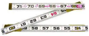 Crescent Lufkin 5/8" x 6' Red End® Two Way® Wood Rule - 966N Crescent Lufkin 5/8" x 6' Red End® Two Way® Wood Rule - 966N