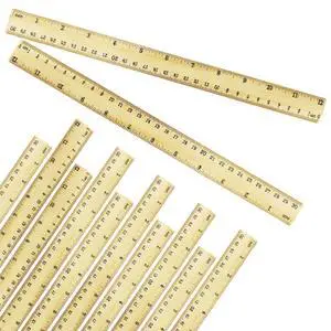 Wooden Ruler 12 Inch Bulk Dual-Sided Inches & Metric Measuring Stick for Classroom, Office, School for Teachers, Students, Artists (12 Pack) Wooden Ruler 12 Inch Bulk Dual-Sided Inches & Metric Measuring Stick for Classroom, Office, School for Teachers, Students, Artists (12 Pack)
