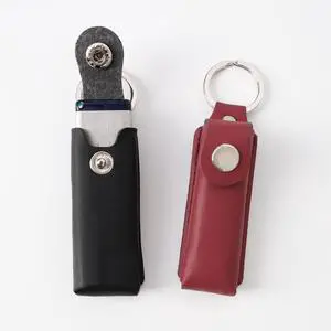Leather USB Flash Drive Case, 2 Pcs Thumb Drive Case Leather USB Storage Case Press Buckle Keyring Black Brown for Worker Souvenir (B-Black+Wine Red) Leather USB Flash Drive Case, 2 Pcs Thumb Drive Case Leather USB Storage Case Press Buckle Keyring Black Brown for Worker Souvenir (B-Black+Wine Red)