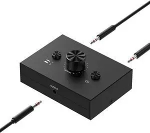 3.5mm Stereo Audio Switch (2 in 1 Out) Audio Switcher Passive Speaker Headphone Manual Selector Splitter Box Audio Sharing for PC Phone Laptop Headphone 3.5mm Stereo Audio Switch (2 in 1 Out) Audio Switcher Passive Speaker Headphone Manual Selector Splitter Box Audio Sharing for PC Phone Laptop Headphone