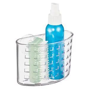 Suction Cup Shower Caddy Basket, Clear Suction Cup Shower Caddy Basket, Clear