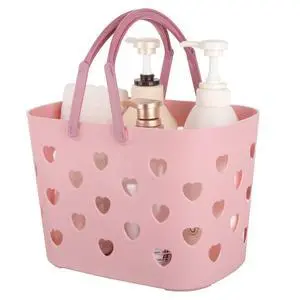 Portable Shower Caddy with handle Plastic Shower Basket Organizer, Pink Portable Shower Caddy with handle Plastic Shower Basket Organizer, Pink
