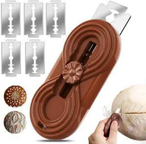 Bread Lame Dough Scoring Knife, Bread Scoring Tool,Upgraded Retractable & Magnetic Design, Anti-Slip Handle Professional Sourdough Tool for Homemade Sourdough Bread with 5 Blades Bread Lame Dough Scoring Knife, Bread Scoring Tool,Upgraded Retractable & Magnetic Design, Anti-Slip Handle Professional Sourdough Tool for Homemade Sourdough Bread with 5 Blades