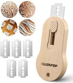 Extractable & Magnetic Bread Lame Dough Scoring Tool - Professional Sourdough Scoring Tool - Sourdough Bread Baking & Bread Scoring Tool - Scoring Patterns Booklet & 5 Razor Blades Extractable & Magnetic Bread Lame Dough Scoring Tool - Professional Sourdough Scoring Tool - Sourdough Bread Baking & Bread Scoring Tool - Scoring Patterns Booklet & 5 Razor Blades