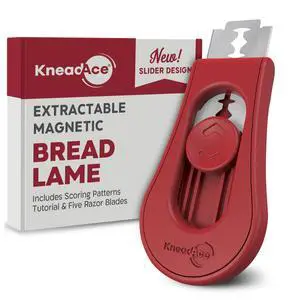 Upgraded Extractable & Magnetic Bread Lame Dough Scoring Tool - Professional Sourdough scoring tool for Sourdough Bread baking & Bread Making Tools - Scoring Patterns booklet & 5 Razor Blades Upgraded Extractable & Magnetic Bread Lame Dough Scoring Tool - Professional Sourdough scoring tool for Sourdough Bread baking & Bread Making Tools - Scoring Patterns booklet & 5 Razor Blades
