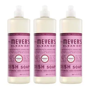 CLEAN DAY Liquid Dish Soap, Peony Scent, 16 Fl Oz Bottle - 3 Pack CLEAN DAY Liquid Dish Soap, Peony Scent, 16 Fl Oz Bottle - 3 Pack