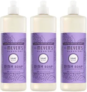 CLEAN DAY Liquid Dish Soap, Lilac Scent, 16 Ounce Bottle (Pack of 3) CLEAN DAY Liquid Dish Soap, Lilac Scent, 16 Ounce Bottle (Pack of 3)