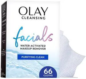 Makeup Remover Wipes, Daily Facials Deep Clean Face Cleanser for Normal to Oily Skin, Alcohol & Fragrance Free, Soft Face Wash Towels, Travel Essentials for Women, Convenient Dry Cloths, 66 ct Makeup Remover Wipes, Daily Facials Deep Clean Face Cleanser for Normal to Oily Skin, Alcohol & Fragrance Free, Soft Face Wash Towels, Travel Essentials for Women, Convenient Dry Cloths, 66 ct