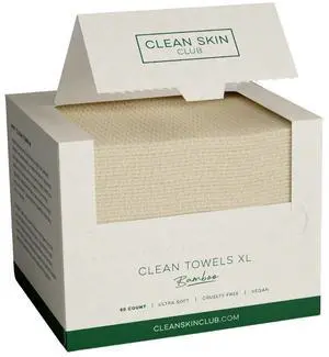 Bamboo Viscose Clean Towels® XL 100% USDA Biobased Face Towel, Disposable Face Towelette, Makeup Remover Dry Wipes, Ultra Soft, 50 Ct, 1 Pack Bamboo Viscose Clean Towels® XL 100% USDA Biobased Face Towel, Disposable Face Towelette, Makeup Remover Dry Wipes, Ultra Soft, 50 Ct, 1 Pack