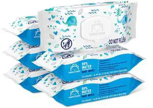 Amazon Brand - 99% Water Baby Wipes, Hypoallergenic, Fragrance Free,72 Count (Pack of 6) Amazon Brand - 99% Water Baby Wipes, Hypoallergenic, Fragrance Free,72 Count (Pack of 6)