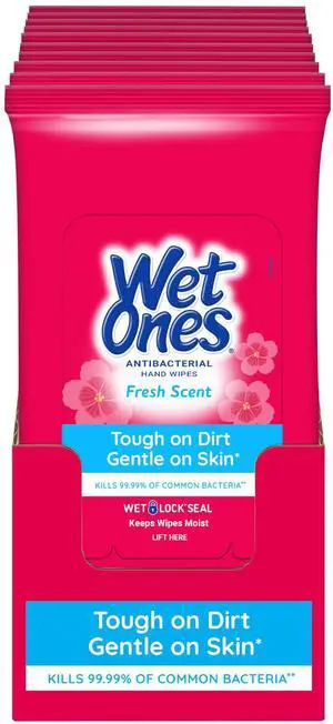 Antibacterial Hand Wipes, Fresh Scent, 20 Wipes (Pack of 10) Antibacterial Hand Wipes, Fresh Scent, 20 Wipes (Pack of 10)