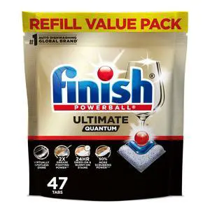 Ultimate Quantum Dishwasher Pods, New & Improved Formula, Dishwasher Detergent Dish Soap, Removes Burnt-On & Dried-On Stain, Degreasing & Scrubbing Power, Fresh Scent, 47 Count Ultimate Quantum Dishwasher Pods, New & Improved Formula, Dishwasher Detergent Dish Soap, Removes Burnt-On & Dried-On Stain, Degreasing & Scrubbing Power, Fresh Scent, 47 Count