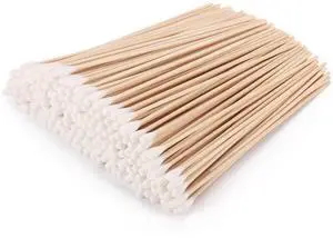 1200 Count 6 Inch Long Cotton Swabs with Wooden Sticks, Cleaning Cotton Sticks Cotton Tipped Applicators Cleaning Swabs 1200 Count 6 Inch Long Cotton Swabs with Wooden Sticks, Cleaning Cotton Sticks Cotton Tipped Applicators Cleaning Swabs