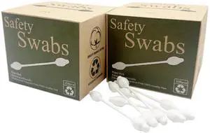 2 Packs Safety Cotton Swabs with Large Tip, Baby Cotton Buds 216pcs 2 Packs Safety Cotton Swabs with Large Tip, Baby Cotton Buds 216pcs