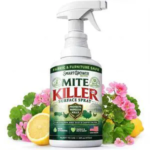 Dust Mite Spray for Home, Mite Killer for Chicken, Carpet, Bird & Rat Mites Fast-Acting Botanical Surface Spray, Non-Staining & Non-GreasyMite Defender, Family & Pet Area Safe, 16oz Dust Mite Spray for Home, Mite Killer for Chicken, Carpet, Bird & Rat Mites Fast-Acting Botanical Surface Spray, Non-Staining & Non-GreasyMite Defender, Family & Pet Area Safe, 16oz