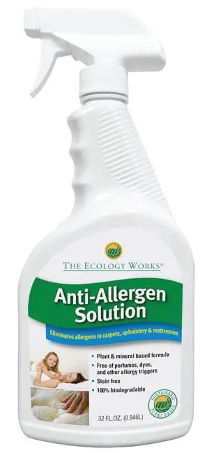 Ecology Works Anti-Allergen Solution - For Cleaning Home, Bedding, & Furniture Naturally with E book Tips Ecology Works Anti-Allergen Solution - For Cleaning Home, Bedding, & Furniture Naturally with E book Tips