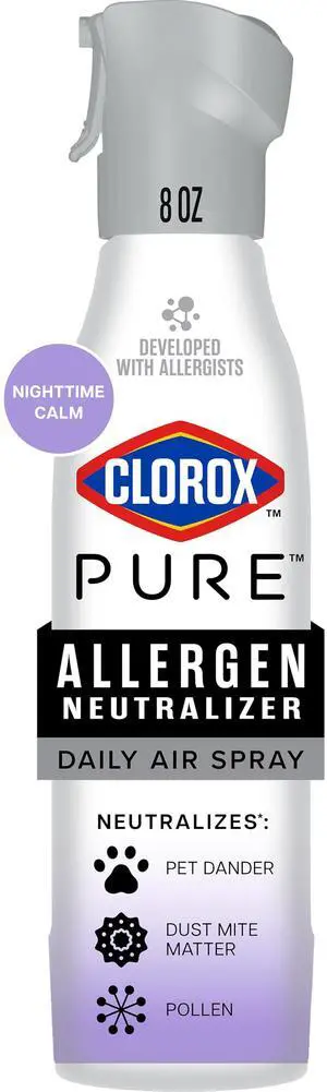 PURE Allergen Neutralizer Daily Air Spray, Nighttime Calm, 8 Ounces PURE Allergen Neutralizer Daily Air Spray, Nighttime Calm, 8 Ounces
