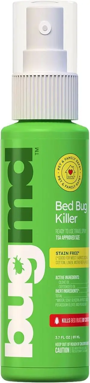 Bed Bug & Mite Spray - TSA Approved 3.7 oz - Child & Pet Safe, Stain & Odor Free - Lice, Tick, Fly, Mosquito, Flea, Dust Mite Treatment - Travel Essential for Hotels, Suitcases, Backpacks, Shoes Bed Bug & Mite Spray - TSA Approved 3.7 oz - Child & Pet Safe, Stain & Odor Free - Lice, Tick, Fly, Mosquito, Flea, Dust Mite Treatment - Travel Essential for Hotels, Suitcases, Backpacks, Shoes