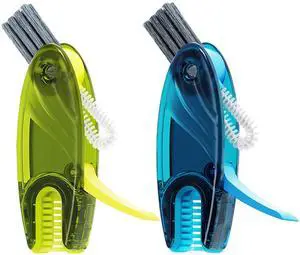 3 in 1 Cup Lid Gap Cleaning Brush Set, 2PCS Multifunctional Bottle Cleaning Brush for Bottle Gaps Bottle Cleaner Home Kitchen Cleaning Tools, Green&Blue 3 in 1 Cup Lid Gap Cleaning Brush Set, 2PCS Multifunctional Bottle Cleaning Brush for Bottle Gaps Bottle Cleaner Home Kitchen Cleaning Tools, Green&Blue