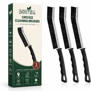 Crevice Cleaning Brush Set 3Pcs Hard Bristle Cleaning Tools for Grout, Tile Floors, Gaps & Narrow Spaces Small Grout Scrub Brush for Cleaning Bathroom, Shower, Window Tracks, Kitchen Crevice Cleaning Brush Set 3Pcs Hard Bristle Cleaning Tools for Grout, Tile Floors, Gaps & Narrow Spaces Small Grout Scrub Brush for Cleaning Bathroom, Shower, Window Tracks, Kitchen