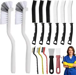 13PCS Crevice Cleaning Brush Set,Multifunctional Cleaning Brush Tools,Hard Bristle Crevice Cleaning Supplies for Kitchen, Bathroom, Cup,Window 13PCS Crevice Cleaning Brush Set,Multifunctional Cleaning Brush Tools,Hard Bristle Crevice Cleaning Supplies for Kitchen, Bathroom, Cup,Window
