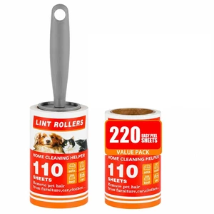 Lint Roller,Extra Sticky Pet Hair Remover for Clothes,220 Sheets | Efficiently removes dog and cat fur, lint and fluff, ideal cleaning tool for pet owners at home and travel Lint Roller,Extra Sticky Pet Hair Remover for Clothes,220 Sheets | Efficiently removes dog and cat fur, lint and fluff, ideal cleaning tool for pet owners at home and travel