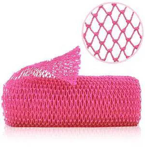 African Net Sponge, Authentic Exfoliating Body Scrubber for Bath and Shower, Multiple Textures with Gentle Deep Exfoliating and Rich Lather for All Skins (Pink) African Net Sponge, Authentic Exfoliating Body Scrubber for Bath and Shower, Multiple Textures with Gentle Deep Exfoliating and Rich Lather for All Skins (Pink)