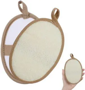 2 Pcs Loofah Sponge Natural Body Scrubber Loofahs for Shower Exfoliator Natural Lufa Bath Scrub Loofa Sponge Pad, Large Lufas for Men and Women Loufa Luffa Beige 2 Pcs Loofah Sponge Natural Body Scrubber Loofahs for Shower Exfoliator Natural Lufa Bath Scrub Loofa Sponge Pad, Large Lufas for Men and Women Loufa Luffa Beige