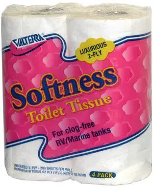 Q23630 Softness 2-Ply Toilet Tissue, (Pack of 4) , White Q23630 Softness 2-Ply Toilet Tissue, (Pack of 4) , White