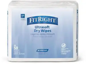 Ultrasoft Absorbent Dry Cleansing Wipes, Hypoallergenic and Fragrance-Free, 10" x 13", 50 Count Ultrasoft Absorbent Dry Cleansing Wipes, Hypoallergenic and Fragrance-Free, 10" x 13", 50 Count