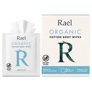 Organic Cotton Wipes, Body Cloth, On-the-Go, All Skin Types (20 Ct) Organic Cotton Wipes, Body Cloth, On-the-Go, All Skin Types (20 Ct)