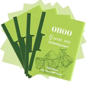 Face Oil Blotting Paper Facial Oil Absorbing Sheets for Oily Skin Face Wipes for Makeup Clean Green Tea 400 Count Face Oil Blotting Paper Facial Oil Absorbing Sheets for Oily Skin Face Wipes for Makeup Clean Green Tea 400 Count