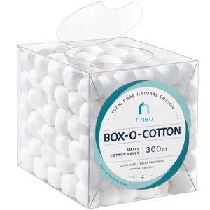 Box-O-Cotton, 300 Small Cotton Balls in a Box (300 Count) Box-O-Cotton, 300 Small Cotton Balls in a Box (300 Count)